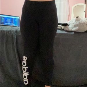 black adidas leggings